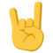 Sign of the Horns emoji on Emojione